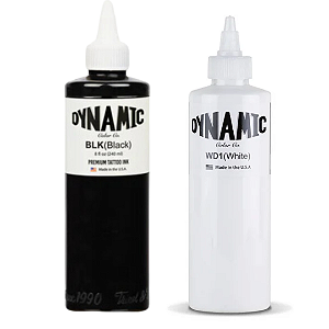 Kit de Tintas Dynamic Color - Black e  White 240ml - ORIGINAL