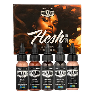 Kit Tintas Dynamic Platinum Flesh 1oz 5 Bottle Color Set