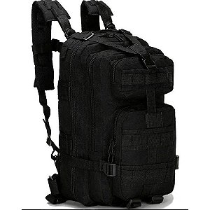 Mochila Tática Militar Assault 30l Trilhas Camping - PRETO