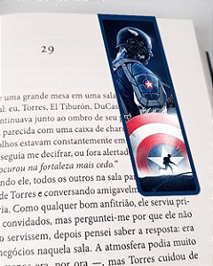 Marcador de Página Magnético Capitão América - Marvel - MQM09