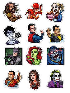 Ímãs Decorativos DC Comics Set B - 12 unidades