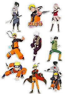 Ímãs Decorativos Naruto Set A - 9 unid