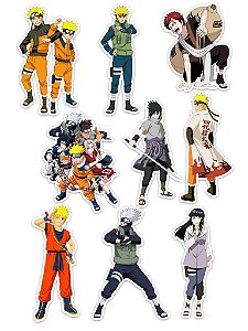 Ímãs Decorativos Naruto Set C - 9 unid