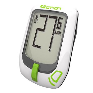 Ciclocomputador Top Action para Bike 10 Funções T10 Wireless Branco