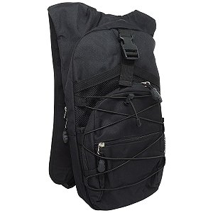 Mochila De Hidratação Soldier Blade Em Nylon Com Reservatório 2 Litros - Preto