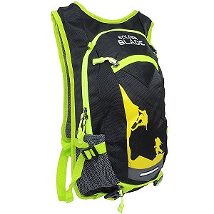 Mochila De Hidratação Soldier Blade Em Nylon Com Reservatório 2 Litros - Preto/Verde