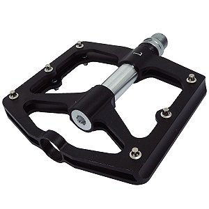 Pedal Plataforma Calypso Zeus Alumínio 9/16 Preto/prata