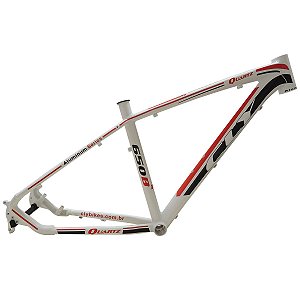 Quadro Bicicleta Cly Quartz 27.5 em Alumínio Branco/preto/vermelho - Tamanho 19
