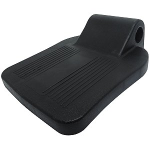 Pedal Fechado com Top para Cadeira de Rodas 7/8 Preto