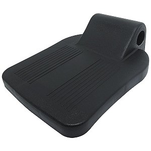 Pedal Fechado sem Top para Cadeira de Rodas 7/8 Preto