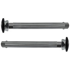 Kit 2 Eixos Cadeira de Rodas PRIMO QUICK 12x103mm Preto/Prata