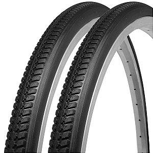 Kit 2 Pneus Cadeira de Rodas MOVIX Maciço 24x1 3/8 (37-540) Preto