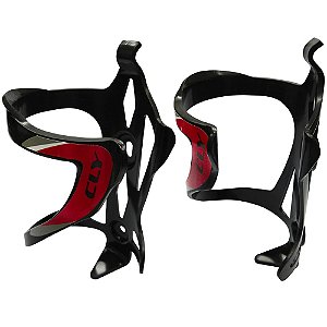 Kit 2 Suportes de Caramanhola Cly COMPONENTS em Plástico Preto/Vermelho