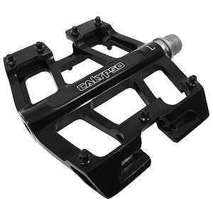 Pedal Bicicleta Calypso Plataforma 9/16 Alumínio Par Preto