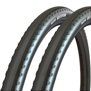 Pneus Maxxis RECEPTOR 700x40C Dobrável EXO/TR 120TPI - Preto (Par)