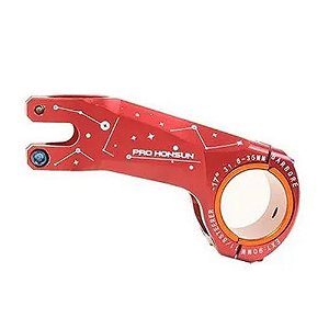 Mesa Ahead 31.8X90mm -17º Pro Honsun 555 Alumínio Vermelho