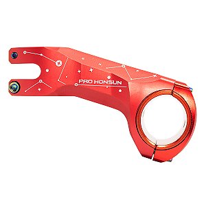 Mesa Ahead 31.8X90mm -17º Pro Honsun 555 Alumínio Vermelho