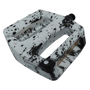 Pedal Plataforma 9/16 Cly Urban Pro em Pp Branco/preto
