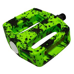 Pedal Plataforma 9/16 Cly Urban Pro em Pp Verde/preto