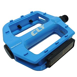 Pedal Plataforma 9/16 Cly Pro Force em Alumínio Azul