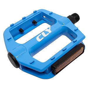 Pedal Plataforma 9/16 Cly Pro Force em Alumínio Azul