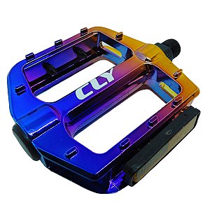 Pedal Plataforma 9/16 Cly Pro Force em Alumínio Colorido