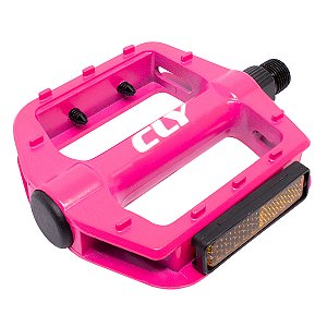Pedal Plataforma 9/16 Cly Pro Force em Alumínio Rosa