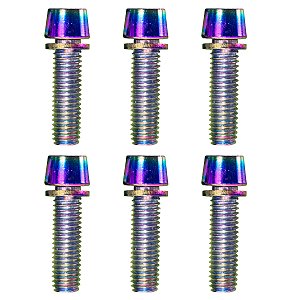 Parafuso Mesa Bike Cly M5 18mm Aço Camaleão - 6 Unidades