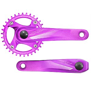 Pedivela Bike Cly 34d 170mm Alumínio Violeta