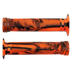 Manopla Cly Predator Bmx Freeride 150mm Grafismo Laranja/preto