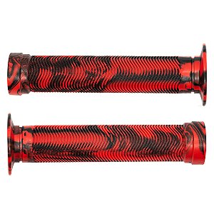Manopla Cly Predator Bmx Freeride 150mm Grafismo Vermelho/preto