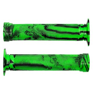 Manopla Cly Predator Bmx Freeride 150mm Grafismo Verde/preto