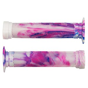 Manopla Cly Predator Bmx Freeride 150mm Grafismo Branco/rosa
