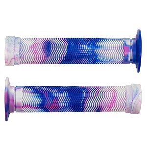 Manopla Cly Predator Bmx Freeride 150mm Grafismo Branco/azul