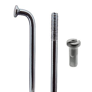 Raio Aço Cromado 2x255mm com Nipples (144 Un)