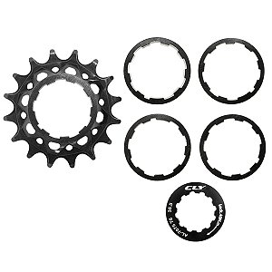Kit Conversão Single Speed 16d Cly Preto