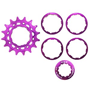 Kit Conversão Single Speed 16d Cly Violeta