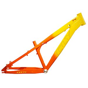 Quadro Cly Fw Aro 26x13 Alumínio Amarelo/laranja