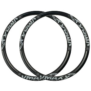 Kit 2 Aros Vzan Vmaxx Dh Disc 26x36f Alumínio Preto/cinza