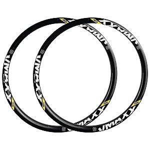 Kit 2 Aros Vzan Vmaxx Dh Disc 26x36f Alumínio Preto/Branco