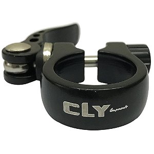 Abraçadeira de Selim Cly Components AB 34.9mm em Alumínio Preto