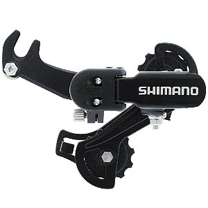 Câmbio Traseiro Shimano TZ 31GS 6/7v Com Gancheira Preto