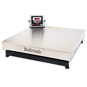 Balança Industrial Balmak com capacidade de 150kgx20g com 50x50cm inox