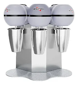 Batedor De Milkshake E Açaí Triplo Skymsen Aço Inox Bms-3-n