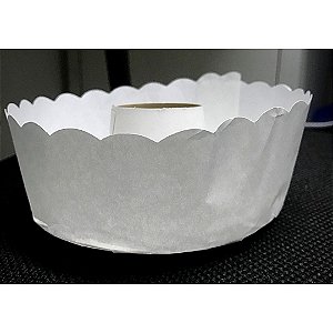 Forma para bolo suíço branca pacote com 10 - 300g - Petropel