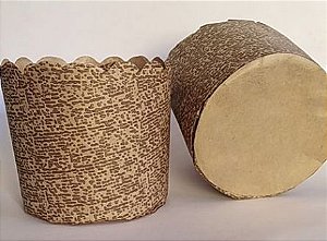 Forma de papel para panetone decorado pacote com 50- 400 gramas - Petropel