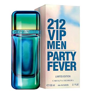 212 VIP Men Party Fever Carolina Herrera Eau de Toilette 100ml - Perfume Masculino