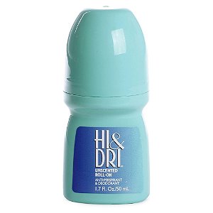 Hi & Dri Unscented Roll-on Desodorante 50ml Sem Cheiro