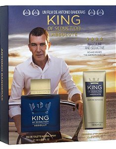 Kit King of Seduction Absolute Eau de Toilette Antonio Banderas - Perfume Masculino - 100ML + Pós Barba - 100ML