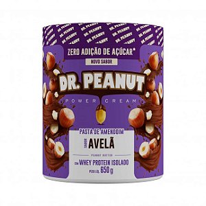 Pasta de Amendoim Avelã Com Whey Protein (650g) - Dr. Peanut